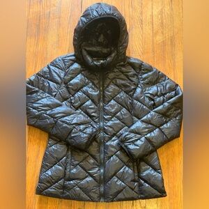 London Fog Light Weight Packable Down Zip Puffer Jacket Womens Medium